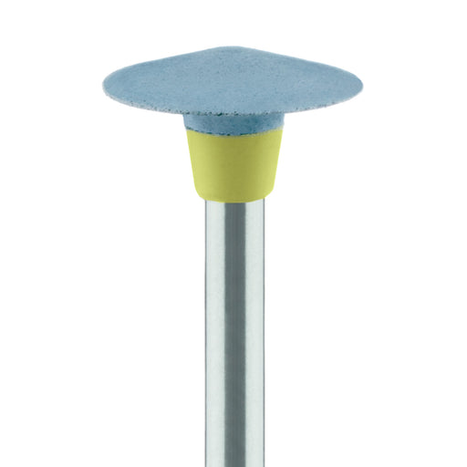 Polisher, Light Blue / Beige, Knife Edge, 10mm Ø, Pre-Polishing, RA - 9718G-100-RA-TRQ / B - Avtec Dental