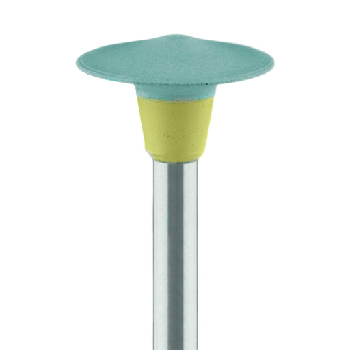 Polisher, Turquoise / Beige, Knife Edge, 10mm Ø, Polishing, RA - 9718M-100-RA-TRQ / BL - Avtec Dental