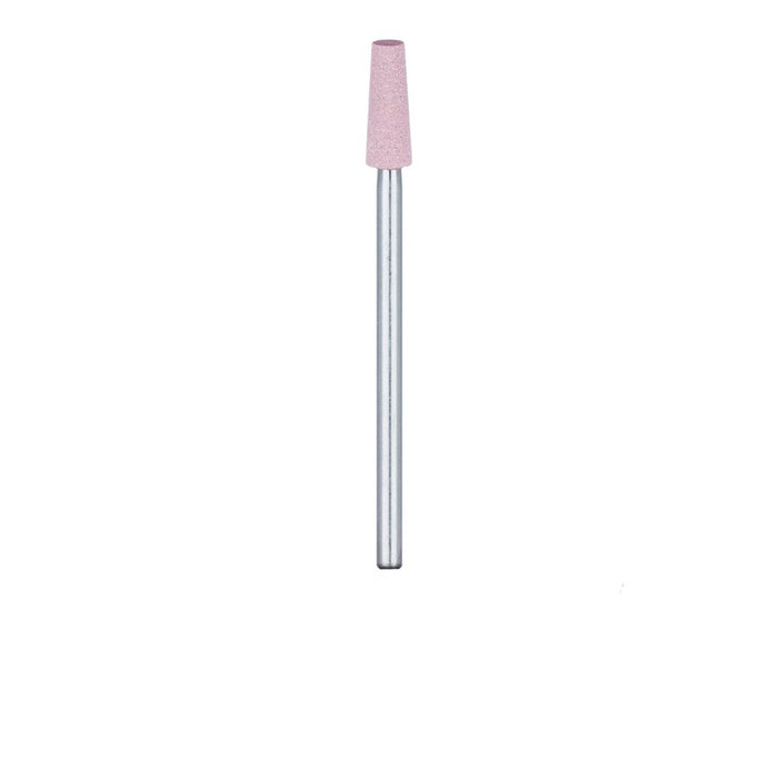 Abrasive, Pink, Tapered Flat End, Diamond Porcelain for Ceramics, Zirconia Sprue Removal, 4mm Ø, Medium, HP - 9734G-040-HP-P - Avtec Dental