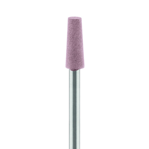 Abrasive, Pink, Tapered Flat End, Diamond Porcelain for Ceramics, Zirconia Sprue Removal, 4mm Ø, Medium, HP - 9734G-040-HP-P - Avtec Dental