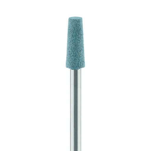 Abrasive, Turquoise, Tapered Flat End, Diamond Porcelain for Ceramics, Zirconia Sprue Removal, 4mm Ø, Coarse, HP - 9734H-040-HP-TRQ - Avtec Dental