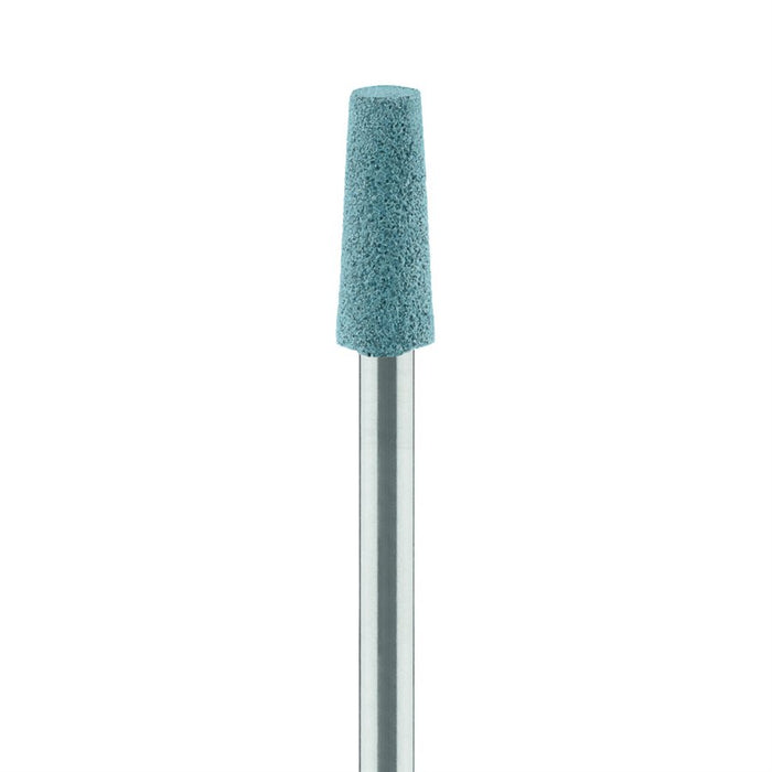 Abrasive, Turquoise, Tapered Flat End, Diamond Porcelain for Ceramics, Zirconia Sprue Removal, 4mm Ø, Coarse, HP - 9734H-040-HP-TRQ - Avtec Dental