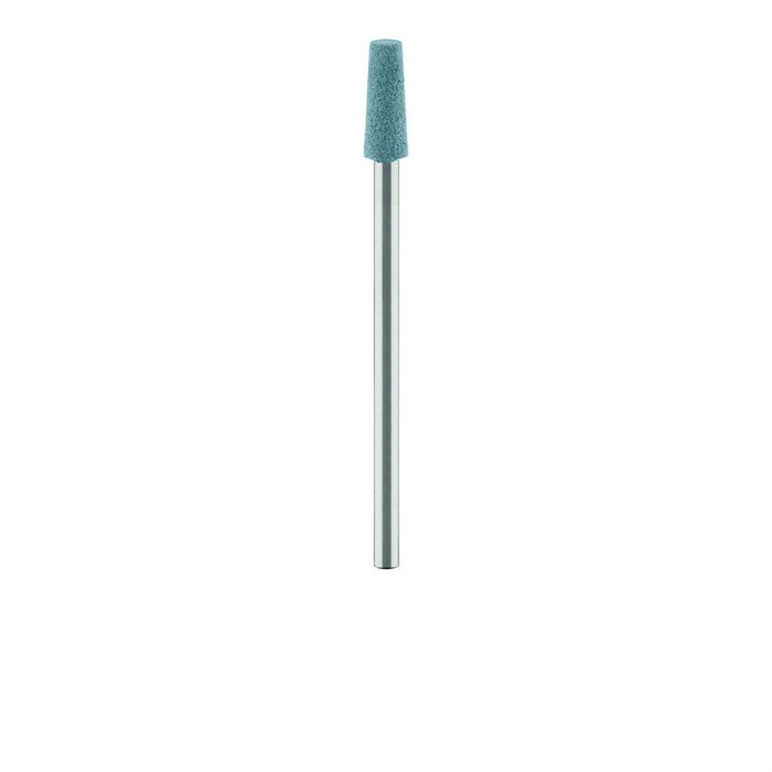 Abrasive, Turquoise, Tapered Flat End, Diamond Porcelain for Ceramics, Zirconia Sprue Removal, 4mm Ø, Coarse, HP - 9734H-040-HP-TRQ - Avtec Dental