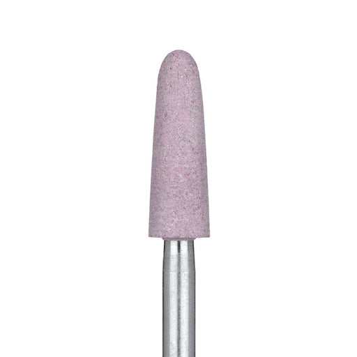 Abrasive, Pink, Tapered Round Edge, Diamond Porcelain for Ceramics, Zirconia Sprue Removal, 5mm Ø, Coarse, HP - 9738G-050-HP-P - Avtec Dental