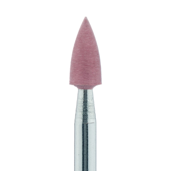 Polisher, Diamond Impregnated, For Porcelain, Red, Point, 3mm Ø, High Shine Polishing (Fine), RA - 9741F-030-RA-RED - Avtec Dental