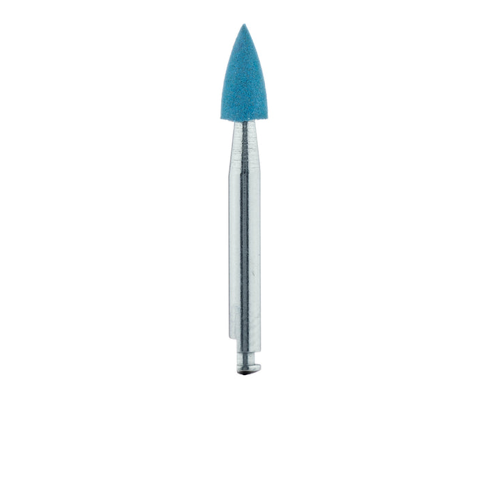 Polisher, Diamond Impregnated, For Porcelain, Blue, Point, 3mm Ø, Polishing (Medium), RA - 9741M-030-RA-BLU - Avtec Dental