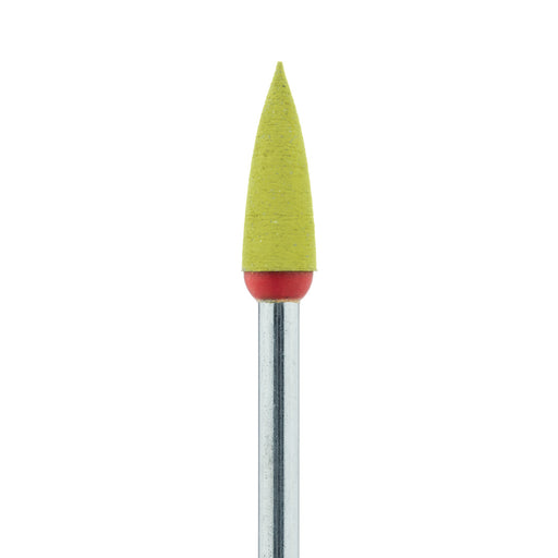 Polisher, Diamond Impregnated, For Porcelain, Yellow / Orange, Point, 4mm Ø, Mirror Finish Polishing (Extra Fine), HP - 9742C-040-HP-Y / O - Avtec Dental