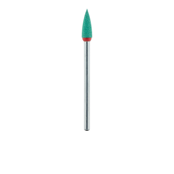 Polisher, Diamond Impregnated, For Porcelain, Green / Orange, Point, 4mm Ø, Pre-Polishing (Coarse), HP - 9742G-040-HP-GR / O - Avtec Dental