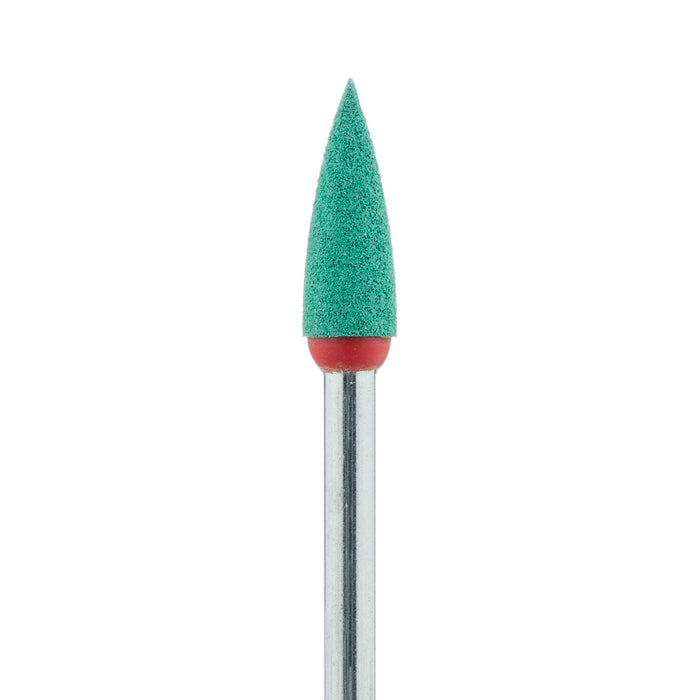 Polisher, Diamond Impregnated, For Porcelain, Green / Orange, Point, 4mm Ø, Pre-Polishing (Coarse), HP - 9742G-040-HP-GR / O - Avtec Dental