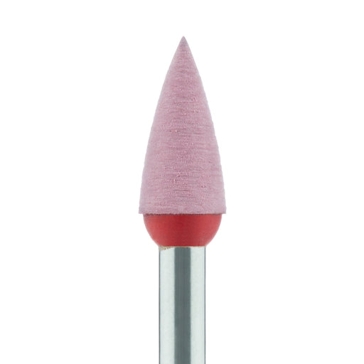 Polisher, Diamond Impregnated, For Porcelain, Red / Orange, Point, 4mm Ø, High Shine Polishing (Fine), RA - 9743F-040-RA-R / O - Avtec Dental