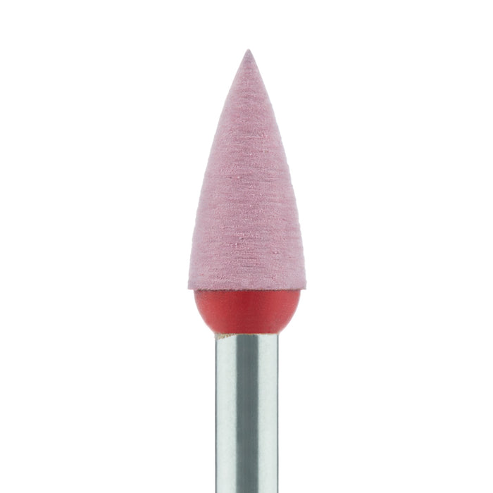 Polisher, Diamond Impregnated, For Porcelain, Red / Orange, Point, 4mm Ø, High Shine Polishing (Fine), RA - 9743F-040-RA-R / O - Avtec Dental