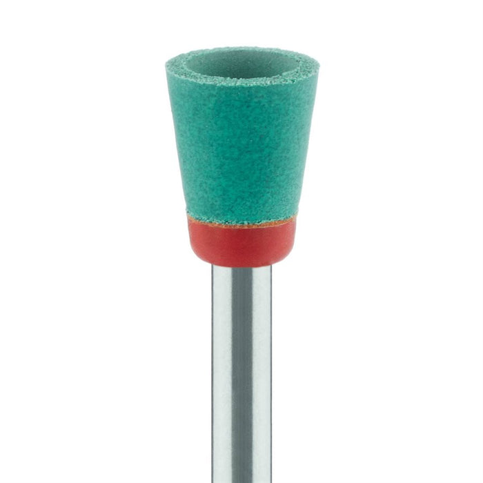Polisher, Diamond Impregnated, For Porcelain, Green / Orange, Cup, 6mm, Pre-Polishing (Coarse), RA - 9744G-060-RA-GR / O - Avtec Dental