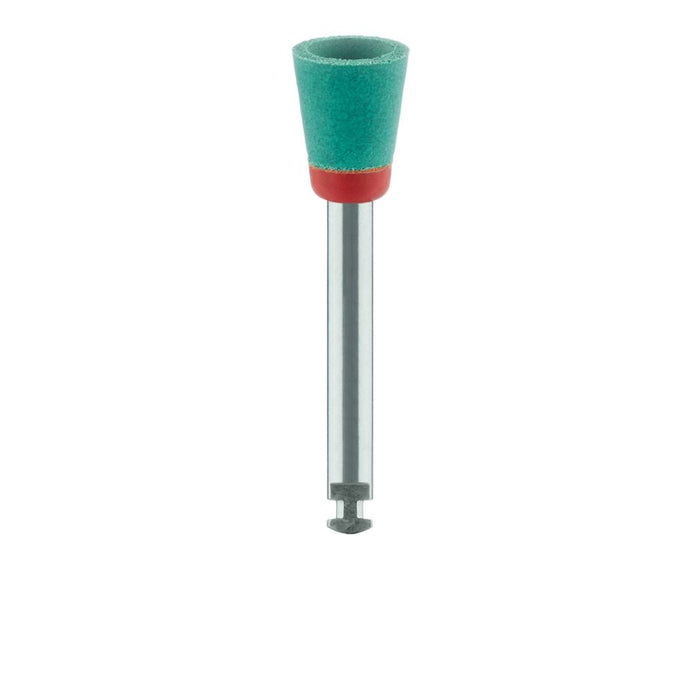 Polisher, Diamond Impregnated, For Porcelain, Green / Orange, Cup, 6mm, Pre-Polishing (Coarse), RA - 9744G-060-RA-GR / O - Avtec Dental