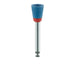 Polisher, Diamond Impregnated, For Porcelain, Blue / Orange, Cup, 6mm Ø, Polishing (Medium), RA - 9744M-060-RA-BL / O - Avtec Dental