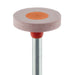 Polisher, Diamond Impregnated, For Porcelain, Red / Orange, Wheel, 11mm Ø, High Shine Polishing (Fine), RA - 9749F-110-RA-R / O - Avtec Dental