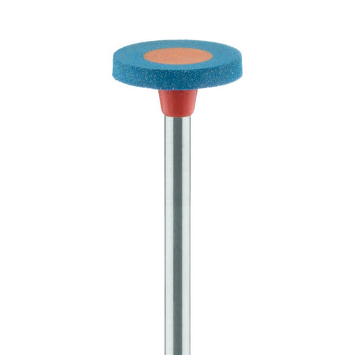 Polisher, Diamond Impregnated, For Porcelain, Blue / Orange, Wheel, 11mm Ø, Polishing (Medium), HP - 9749M-110-HP-BL / O - Avtec Dental