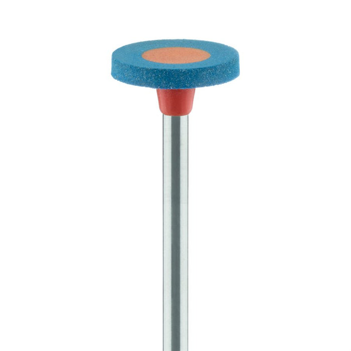 Polisher, Diamond Impregnated, For Porcelain, Blue / Orange, Wheel, 11mm Ø, Polishing (Medium), HP - 9749M-110-HP-BL / O - Avtec Dental