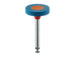 Polisher, Diamond Impregnated, For Porcelain, Blue / Orange, Wheel, 11mm Ø, Polishing (Medium), RA - 9749M-110-RA - Avtec Dental