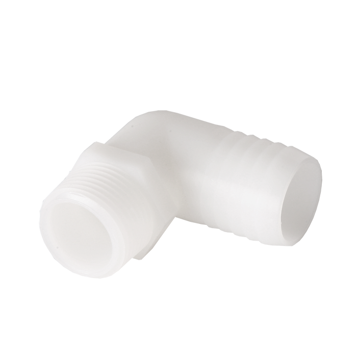 3/4" MPT x 5/8" Barb Elbow Adapter, Plastic - DCI 0974
