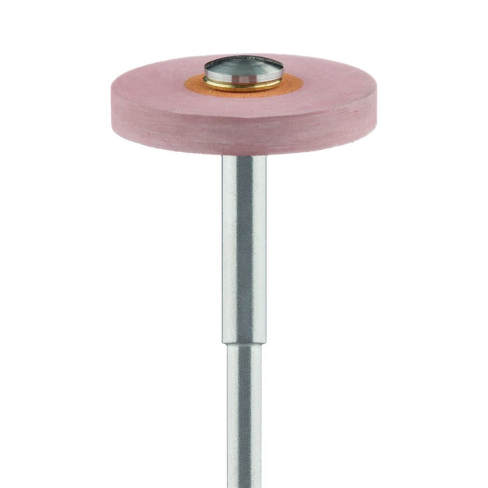 Polisher, Diamond Impregnated, For Porcelain, Red / Orange, Wheel, 17mm Ø, High Shine Polishing (Fine), HP - 9752F-170-HP-R / O - Avtec Dental