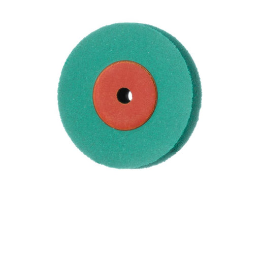Polisher, Diamond Impregnated, For Porcelain, Green / Orange, Wheel, 17mm Ø, Pre-Polishing (Coarse), UNM - 9752G-170-UNM-GR / O - Avtec Dental