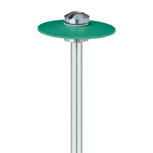 Polisher, Diamond Impregnated, For Porcelain, Green, Knife Edge, 15mm Ø, Pre-Polishing (Coarse), HP - 9753G-150-HP-GR - Avtec Dental