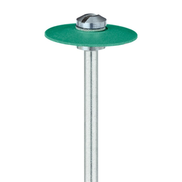 Polisher, Diamond Impregnated, For Porcelain, Green, Knife Edge, 15mm Ø, Pre-Polishing (Coarse), HP - 9753G-150-HP-GR - Avtec Dental