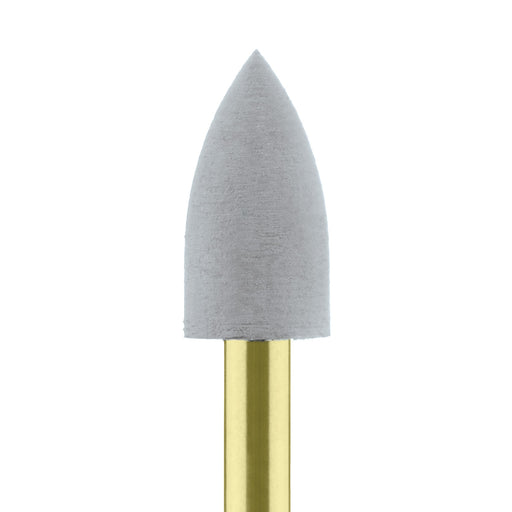 Polisher, Grey, Flame, 5mm Ø, Highly-Filled Composites, High Shine Polishing, RA - 9766F-050-RA-GREY - Avtec Dental