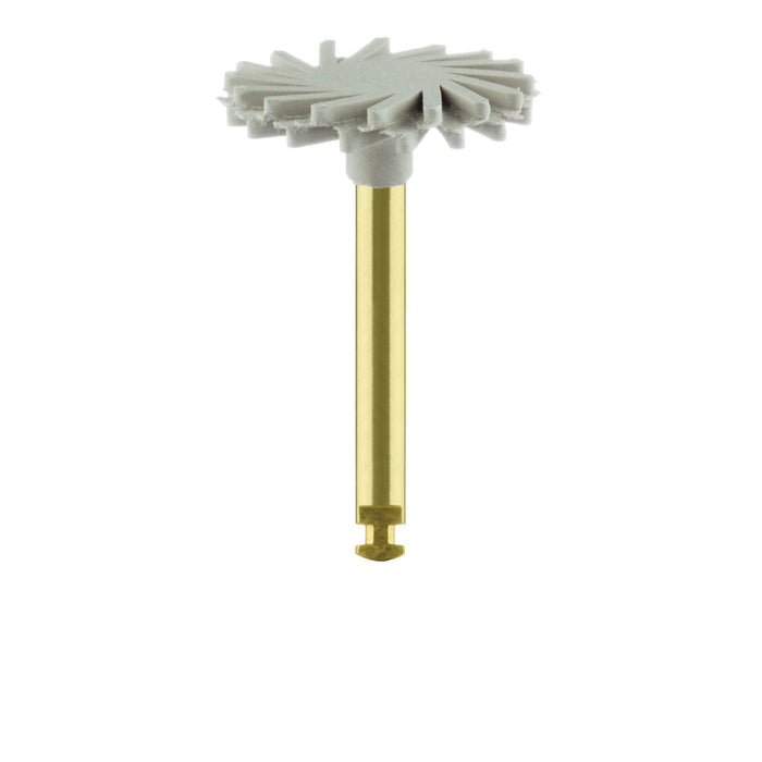 Polisher, Beige, Twist Composite, 14mm Ø, High Shine Polishing, RA - 9769F-140-RA - Avtec Dental