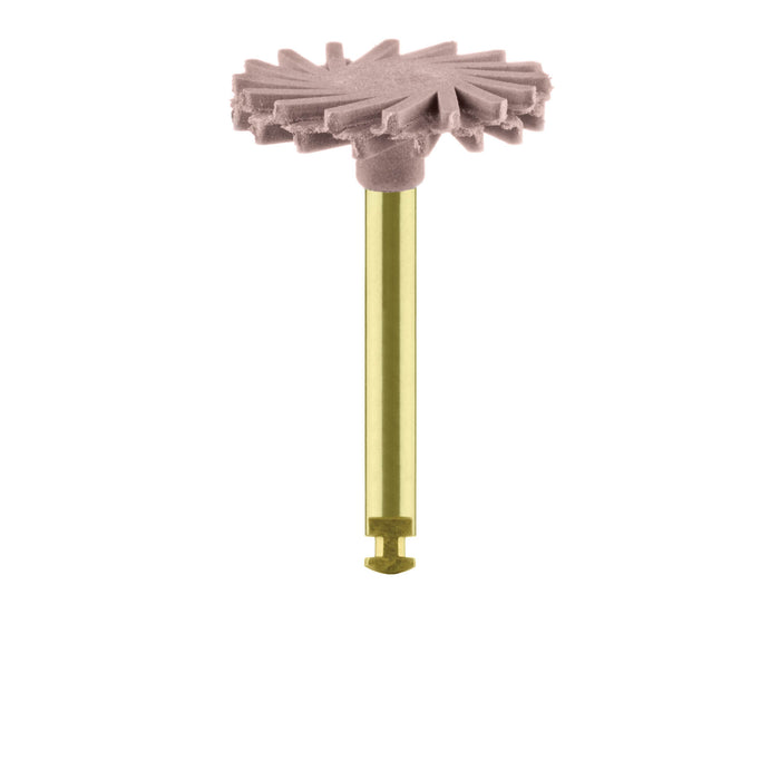 Polisher, Pink, Twist Composite, 14mm Ø, Pre-Polish, RA - 9769M-140-RA - Avtec Dental