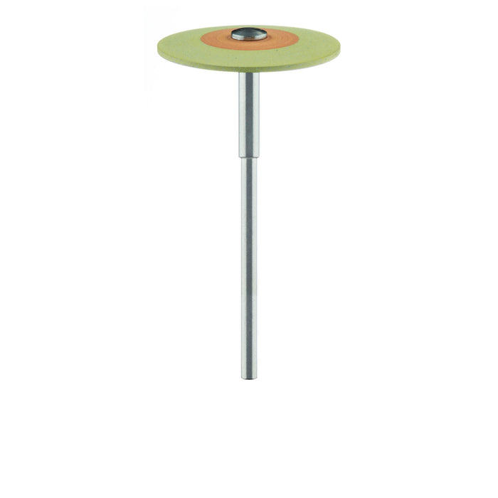 Polisher, Diamond Impregnated, For Porcelain, Yellow / Orange, Knife Edge, 26mm Ø, Mirror Finish Polishing (Extra Fine), HP - 9770C-260-HP-Y / O - Avtec Dental