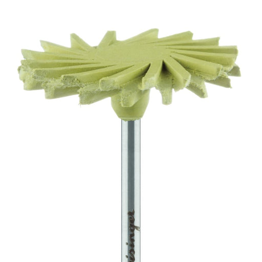 Polisher, Diamond Impregnated, For Porcelain, Yellow, Twist, 26mm Ø, Mirror Finish Polishing (Extra Fine), HP - 9771C-260-HP - Avtec Dental