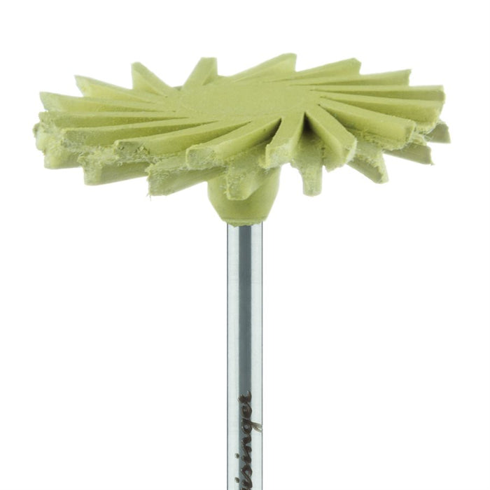 Polisher, Diamond Impregnated, For Porcelain, Yellow, Twist, 26mm Ø, Mirror Finish Polishing (Extra Fine), HP - 9771C-260-HP - Avtec Dental