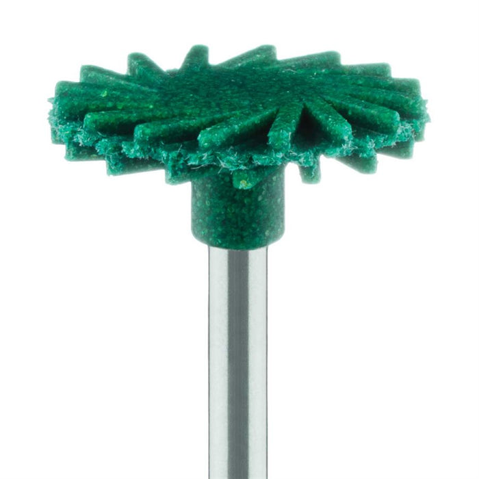 Polisher, Diamond Impregnated, For Porcelain, Green, Twist, 14mm Ø, Pre-Polishing (Coarse), RA - 9771G-140-RA - Avtec Dental