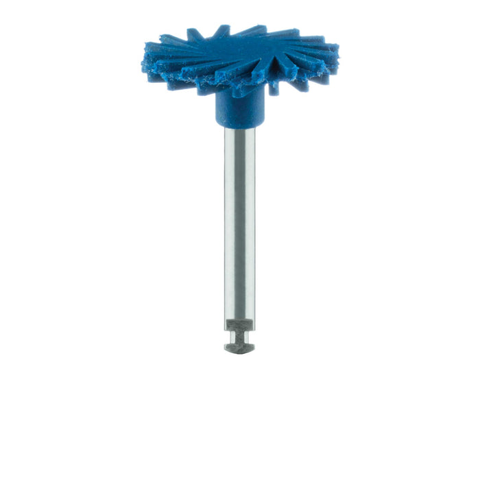 Polisher, Diamond Impregnated, For Porcelain, Blue, Twist, 14mm Ø, Polishing (Medium), RA - 9771M-140-RA - Avtec Dental