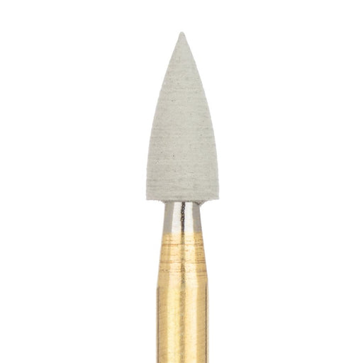 Polisher, Grey, Flame, 3mm Ø, High Shine, RA -  9785-030-RA - Avtec Dental