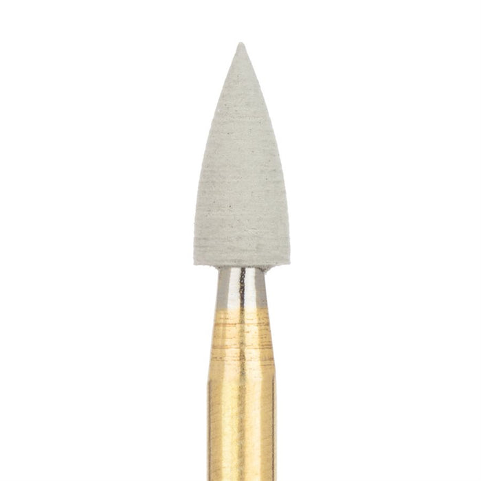 Polisher, Grey, Flame, 3mm Ø, High Shine, RA -  9785-030-RA - Avtec Dental