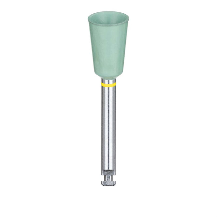 Polisher, Universal Polishing System, Light Green, Cup, 6mm Ø, High Shine Polishing, RA - 9980H-060-RA-GRN - Avtec Dental