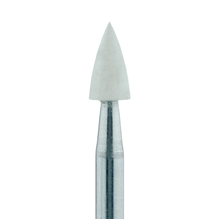 Polisher, Prophylaxis, White, Point, 3mm Ø, Extra Fine, RA - 9991C-030-RA-WH - Avtec Dental