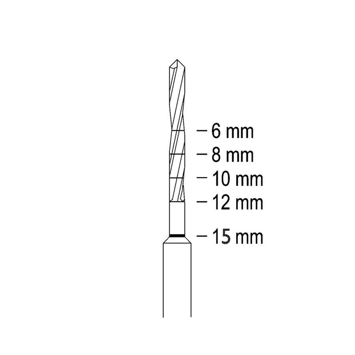 Surgery, Pilot Bur, 1.3mm Ø, 12mm Long, RAL - A2001 - Avtec Dental