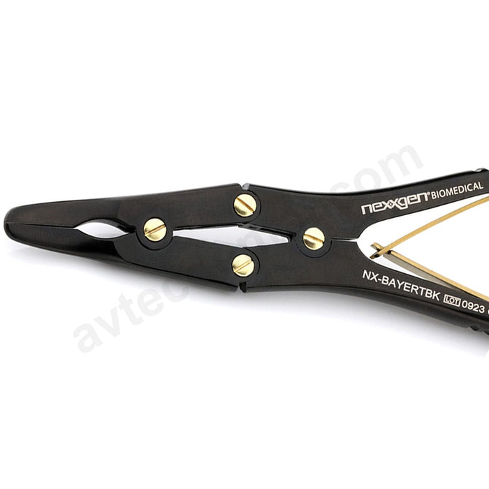 Avtec-Dental-Bayer-Bone-Rongeur-30-Degrees-Black-Titanium