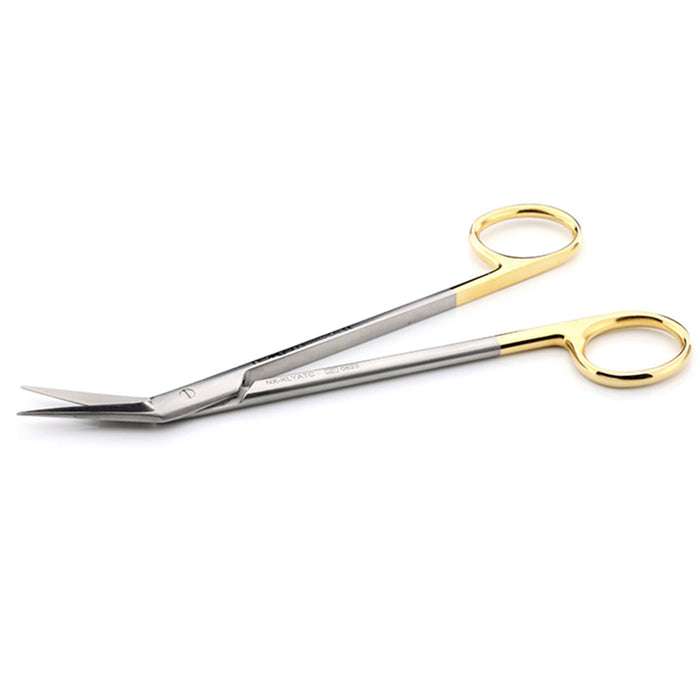 Kelly Scissors, Angled, Stainless, 160mm - Avtec Dental