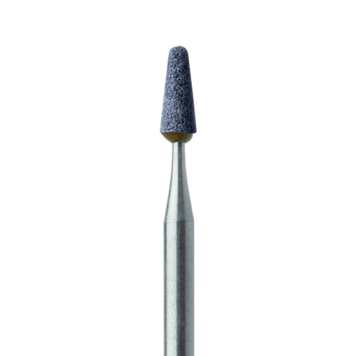 Abrasive, Blue, Tapered Round End, 2.5mm Ø, Medium, HP - B649R-025-HP-BL - Avtec Dental
