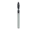 Black Cobra Diamond Bur, Pointed Football, 1.8mm Ø, Super Coarse, FG - B830-018-FG - Avtec Dental