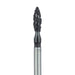 Black Cobra Diamond Bur, Pointed Football, 1.8mm Ø, Super Coarse, FG - B830-018-FG - Avtec Dental