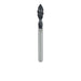 Black Cobra Diamond Bur, Pointed Football, 2.3mm Ø, Super Coarse, FG - B830-023-FG - Avtec Dental