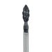 Black Cobra Diamond Bur, Pointed Football, 2.3mm Ø, Super Coarse, FG - B830-023-FG - Avtec Dental