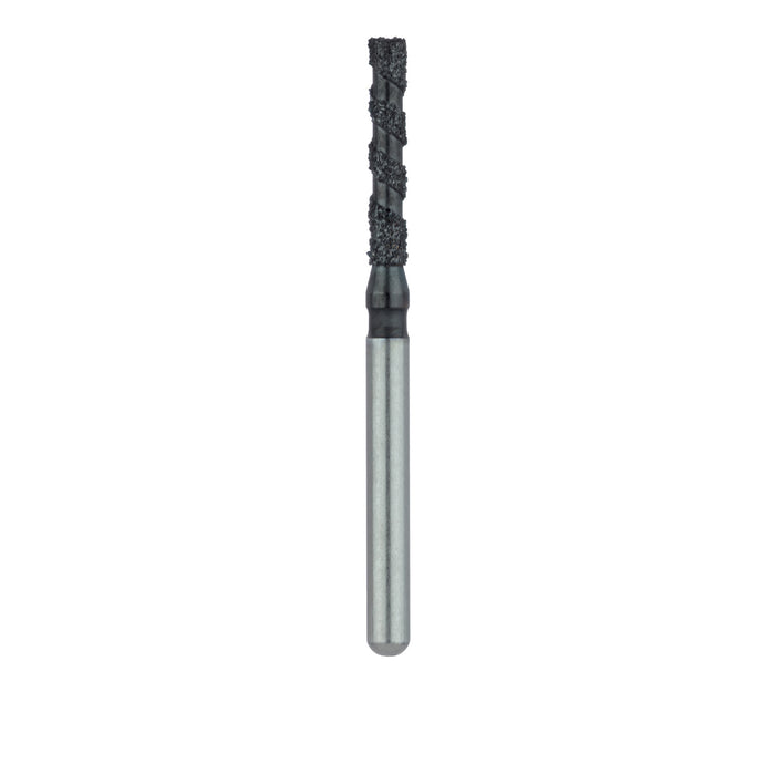 Black Cobra Diamond Bur, Flat End Cylinder, 1.4mm Ø, Super Coarse, FG - B837-014-FG - Avtec Dental
