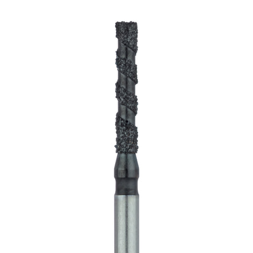 Black Cobra Diamond Bur, Flat End Cylinder, 1.4mm Ø, Super Coarse, FG - B837-014-FG - Avtec Dental