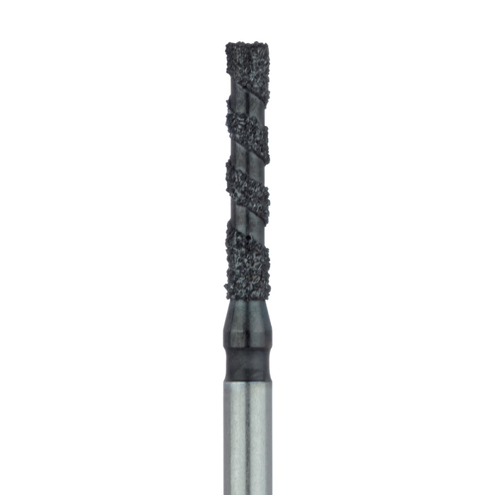 Black Cobra Diamond Bur, Flat End Cylinder, 1.4mm Ø, Super Coarse, FG - B837-014-FG - Avtec Dental